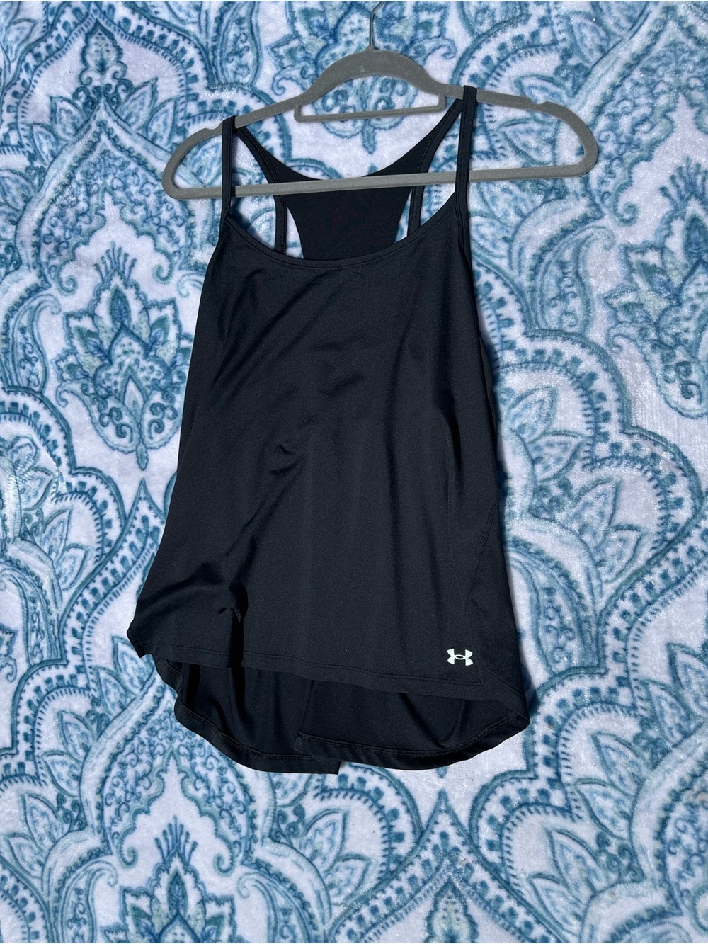 Under Armour Black Racerback Performance Tank Large
